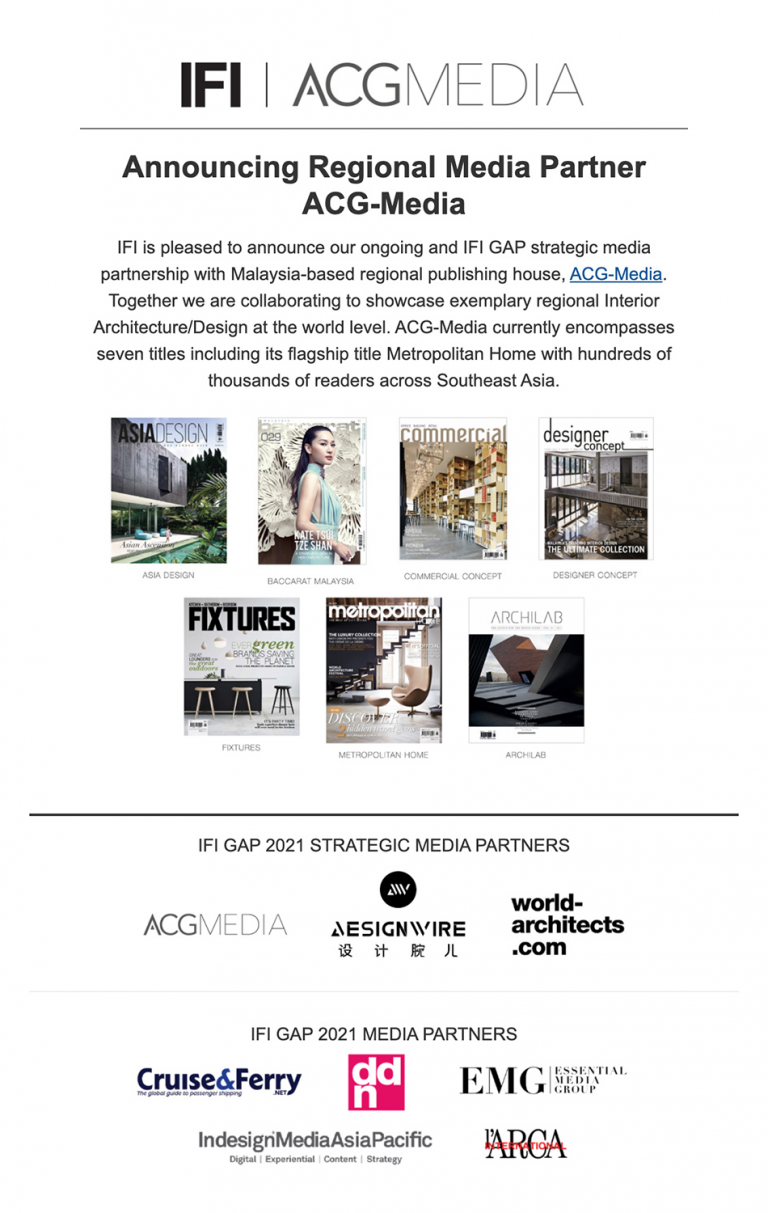 Designspeak IFI Global Awards Competition 1
